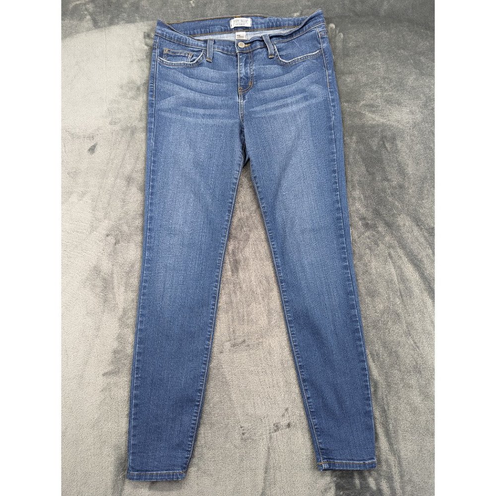 Judy Blue Jeans Juniors 11 Skinny Light Wash Casual Stretch Denim USA Made Blue